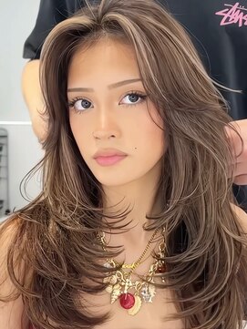 ヘアーサロングランデ(HAIR SALON GRANDE) ブリーチハイライト髪質改善ダブルカラーレイヤーカット