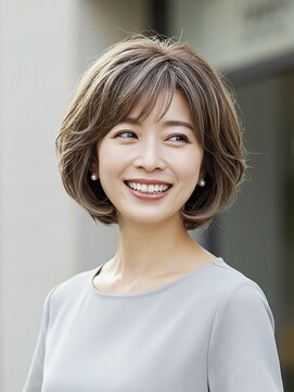 レヴィア(REVIA) 白髪ぼかしハイライトブリーチミルクティーベージュ