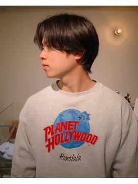 Thisday by nelke立川 メンズカット/メンズパーマ/ブリーチ【3/1 NEW OPEN(予定)】 【ナチュラル】センターパート