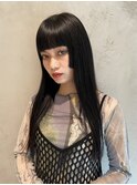 【三浦真穂】黒髪ロング／髪質改善トリートメント