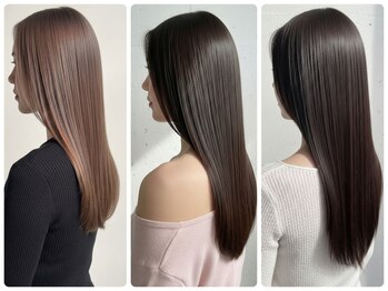 コローレ 佐賀(COLORE)の写真/髪質改善カラーが得意なサロン◇柔らかな色味×艶髪を叶える一人一人の仇色に合わせた特別レシピ♪