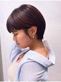 ショートボブ／シースルー/顔周り/30代40代50代/立川