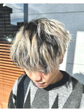 グラムテン 西尾店(gram) ハイトーンマッシュ_ホワイトベージュ_メンズ_R81015