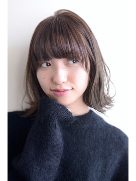 ミラバイグリーン(Mira by green) Pattsun bangs　×　外ハネ　【厚めバング】＃7