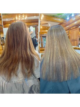オートヴィーナス 神栖(Haute Venus) ハイライト履歴があっても○髪質改善縮毛矯正