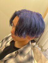 ハイレート 坂戸店(Hairate) パープルブルー×センターマッシュ