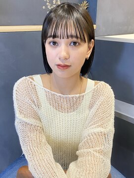 ラミエバイメルト 下北沢(lamie by melt) 花田/切りっぱなしボブ/美髪/ミニボブ/黒髪/ボブ/下北沢