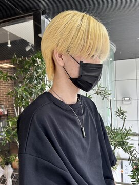 ヘアーアンドメイク ビス(HAIR&MAKE bis) メンズブリーチ2回～ホワイトブロンド【立川/加藤沙久ら】