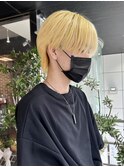 メンズブリーチ2回~ホワイトブロンド【立川/加藤沙久ら】