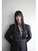 hime cut blackcolor
