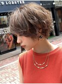 絶壁解消/大人可愛い/ひし形/小顔/30代40代◎ショートボブN
