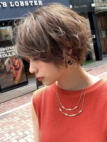 絶壁解消/大人可愛い/ひし形/小顔/30代40代◎ショートボブN