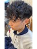 【メンズ限定】メンズカット＋パ－マ＋marbbミニヘッドスパ５分（2ｈ）