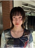 切りっぱなしボブ顔まわりカット