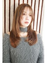 オグジュアリー 表参道(aux.)&nbsp;雰囲気溢れるナチュラルレイヤー前髪［表参道/表参道駅］