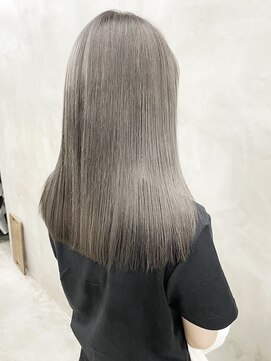 ラ メール ヘア デザイン(La mer HAIR DESIGN) 切りっぱなしボブグレージュボブミルクティーベージュボブ
