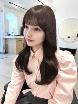 アミー 駒澤(Ammy komazawa) ロング/ロングレイヤー/ベージュ/ベージュカラー/小顔カット