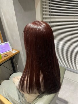 ビス リアン 川口店(Vis lien) 20代30代艶感ストレート髪質改善カラーミルクティーベージュ