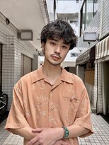 スパイキーショート/マッシュ/ニュアンスパーマ/メンズカット