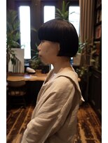 ナビッジ(NABIGE)&nbsp;しっかりワイドバングのボブスタイル