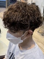 フィフス 大分(fifth)&nbsp;大分波巻きスパイラルパーマメンズカットラウンドマッシュ10代