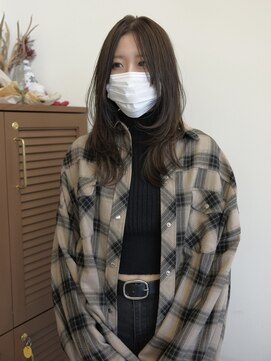 Idk #レイヤーカット#透明感グレージュ