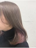 ピンクイヤリングカラー