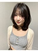 ミディアムレイヤー/顔まわり/シースルー前髪/渋谷表参道