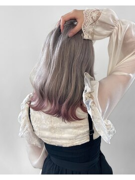 【MASAYA】シルバーグレージュグラデーションカラー