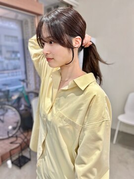 キートス 高知店(kiitos) ○ 横顔が可愛くなる結べる顔まわりカット/小顔顔まわりレイヤー