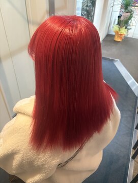 ダブル アンダーバー サロン(W_SALON) 【W_SALON 河原町】ネオンレッド/髪質改善