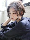 前髪シースルーバングセミディ似合わせカット艶感#226g0124