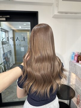 ラピス 名古屋駅前店(Lapis) ミルクティーブラウン/ブリーチ/ダブルカラー/髪質改善