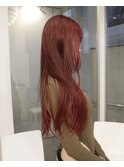 ステップカットでつくったレイヤーと赤のエンドカラー