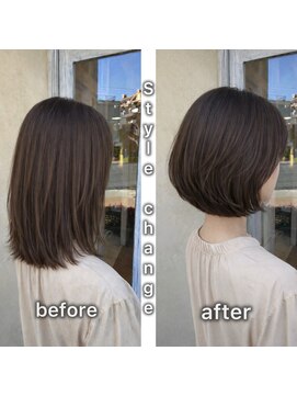 エイミーバイアフロート(amie by afloat) 大人の丸みショートボブで一気に垢抜け