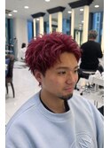 メンズカットハイトーンカラーブリーチアクティブショート