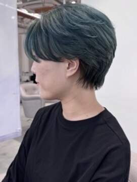インスヘアー 梅田(INCE HAIR) お手入れ簡単ショートカット30代40代ハンサムショート前髪なし