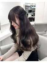 ベレーザ 川越(Beleza)&nbsp;ba16433_アッシュブラックブリーチなし透明感カラーワンホンヘア