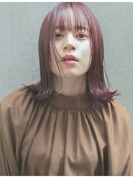 レジュアル(RESSUAL) 前髪　くびれミディ　イヤリングカラー　ラベンダーカラー
