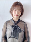 ナチュラルショート_カーキグレージュマッシュショート_48114