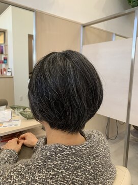 アドラーブル 長岡リバーサイド千秋店(adorable) 大人世代を輝かせる☆丸みショート☆40代 50代