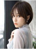 前髪あり小顔ショートボブ20代30代40代【AIN.表参道】川原大地