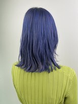 オンザ(ONTHE)&nbsp;ネイビーカラーミディアムボブ【林京平】