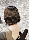 《Chloe/倉敷》 前下がりのボブに、ナチュラルパーマしました*