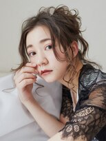 アース 三軒茶屋店(HAIR&MAKE EARTH)&nbsp;三軒茶屋_レディース_ロング_コテ巻き_ヘアセット_アップ_小顔