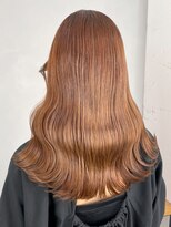 アイティー バイ アルバム 中野店(IT by ALBUM)&nbsp;オレンジミディ_グレージュカラーボブウルフ_ba402072