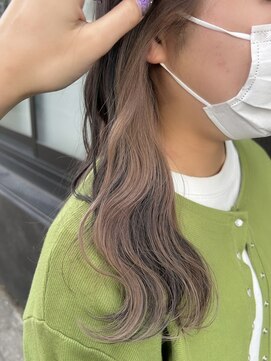 ラシサ(rashisa) インナーカラー"ミルクティーベージュ"