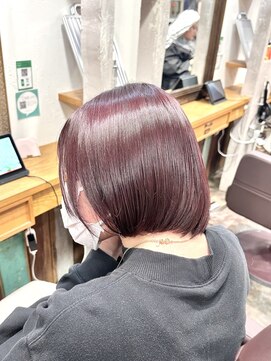 ロア 福岡天神本店(LORE) ピンクレッドカラー◎natsu