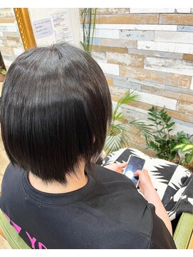 ハウオリ ヘアーワークス(Hauoli hair works) 柔らかアルカリ縮毛矯正