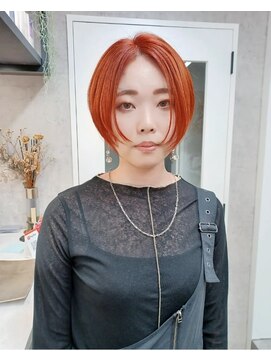 パープル(purple) オレンジショート